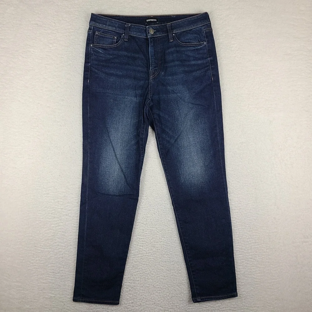 EXPRESS Jeans‎ Mens 32x32 Blue Skinny Dark Wash Denim
